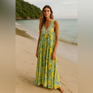 Antica Sartoria by Giacomo Cirque Floral Maxi Dress